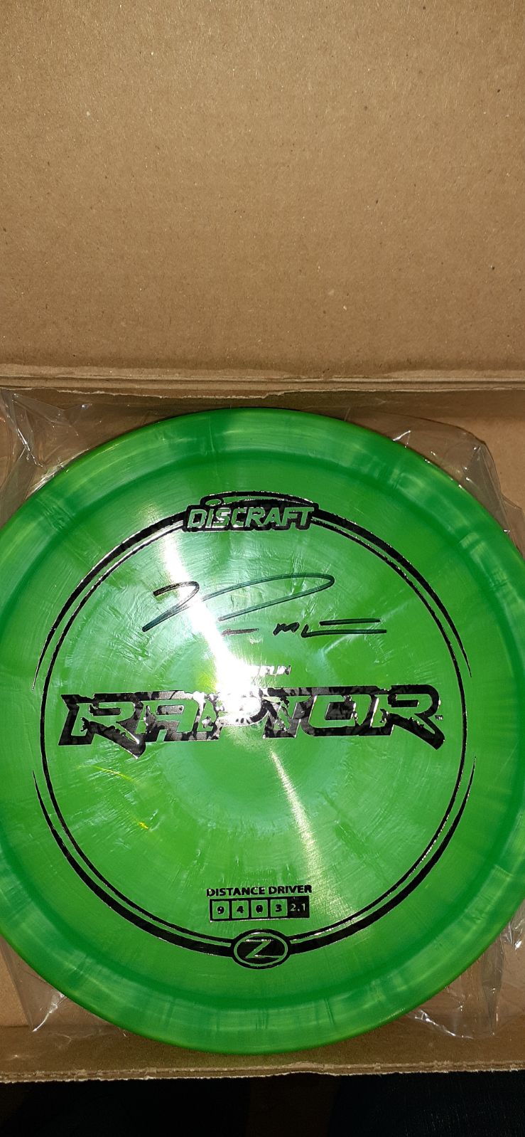 Signed Paul McBeth 1st run Raptor