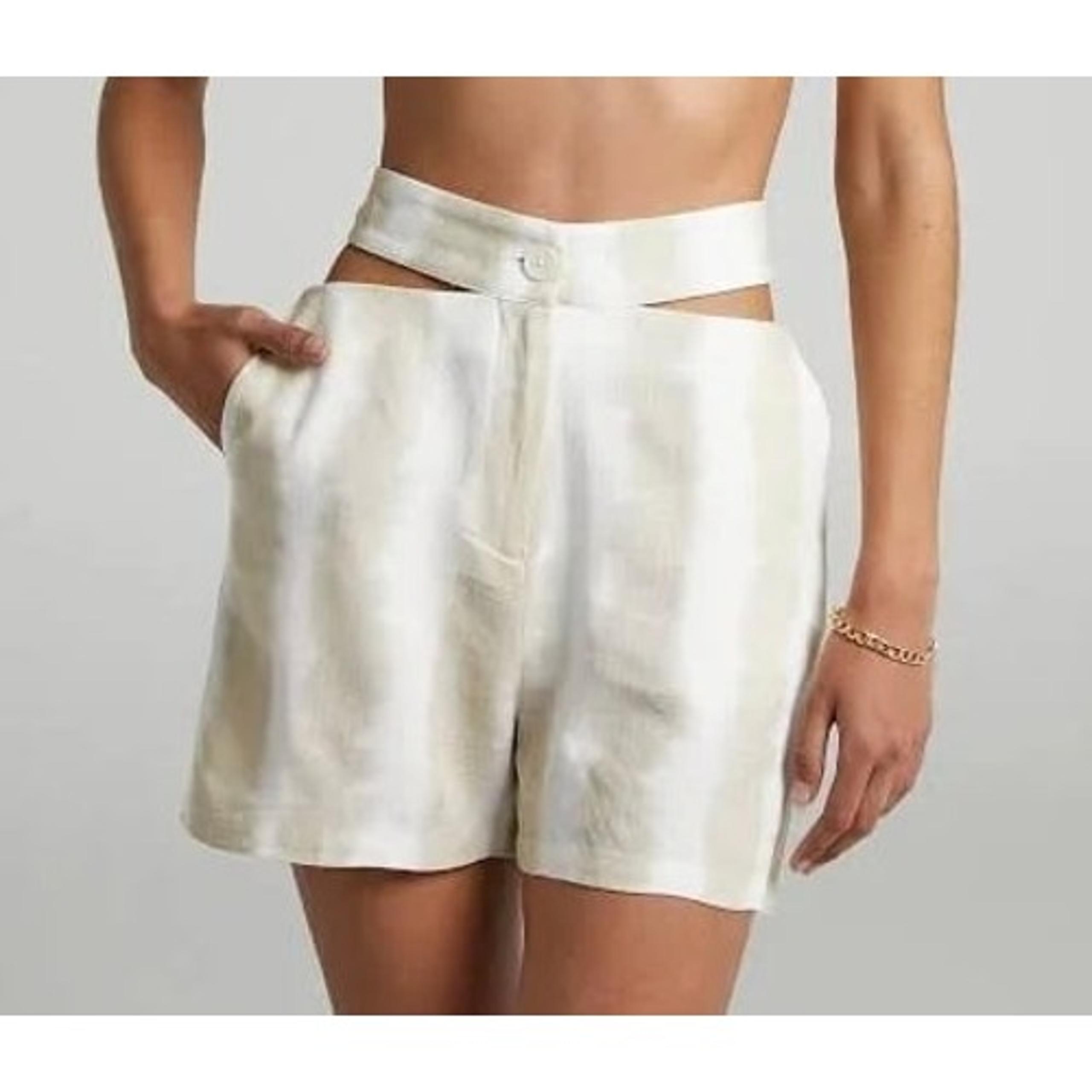 NWT 4th & Reckless Blake Stripe High Waist Shorts in Stripe Print XL