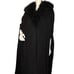 Women's Vintage J. Peterman Black Wool Cape with Huge Cashmere Collar Size L