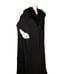 Women's Vintage J. Peterman Black Wool Cape with Huge Cashmere Collar Size L