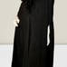 Women's Vintage J. Peterman Black Wool Cape with Huge Cashmere Collar Size L