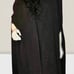 Women's Vintage J. Peterman Black Wool Cape with Huge Cashmere Collar Size L