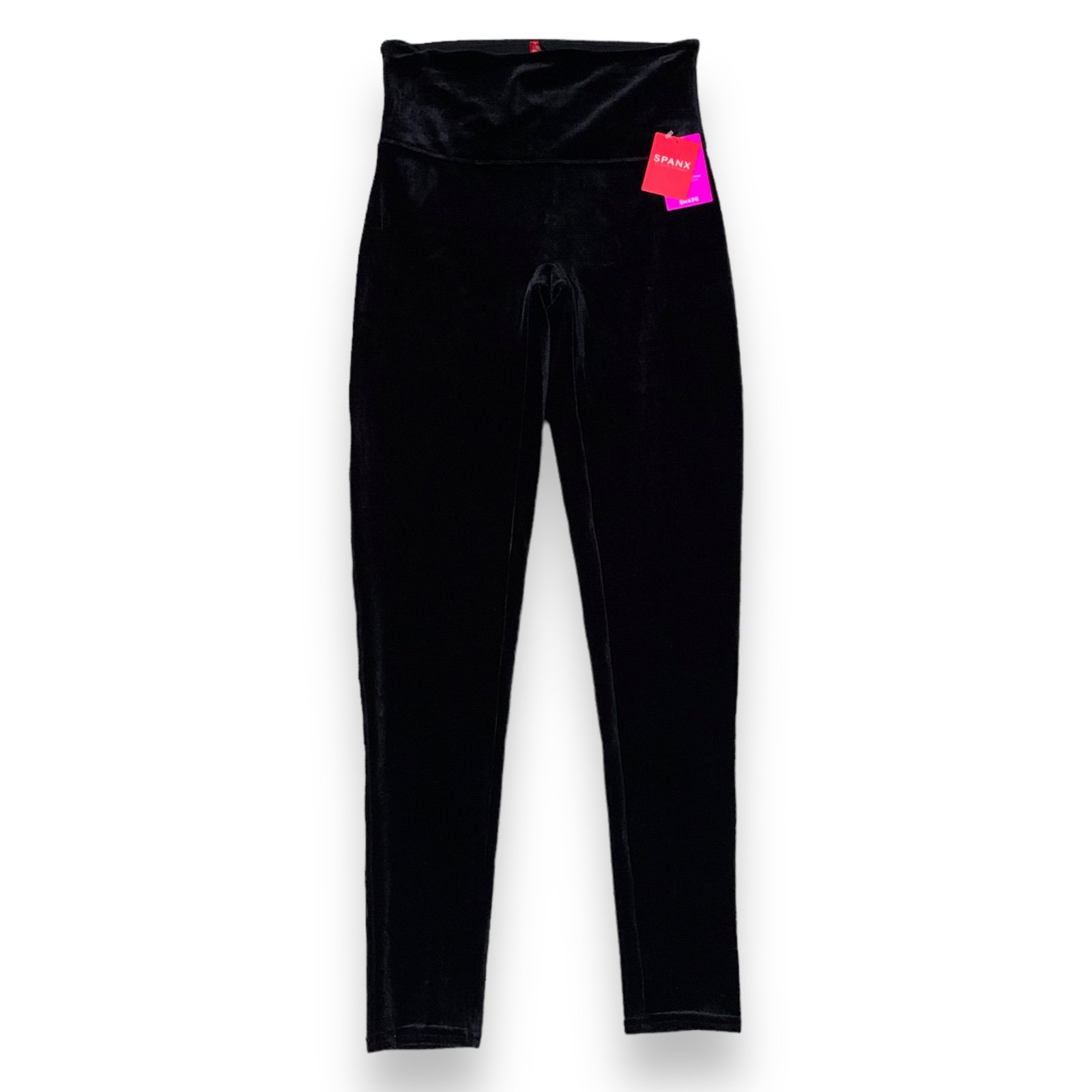 Spanx Velvet No Pocket Leggings Black Women’s Size Large NWT