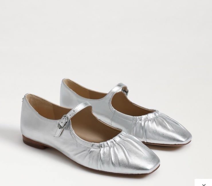Sam Edelman MICAH MARY JANE FLAT SILVER