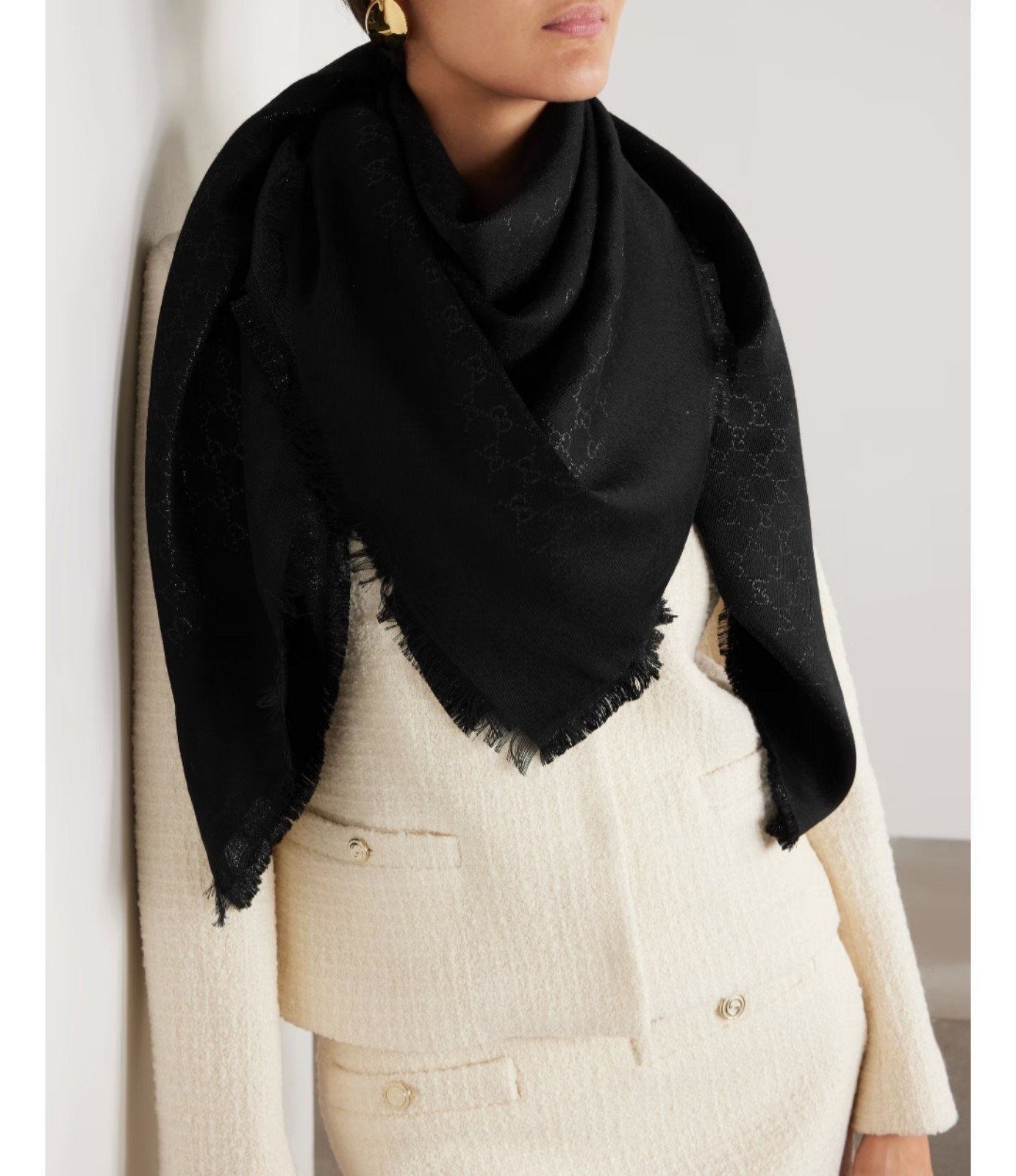Gucci jacquard scarf