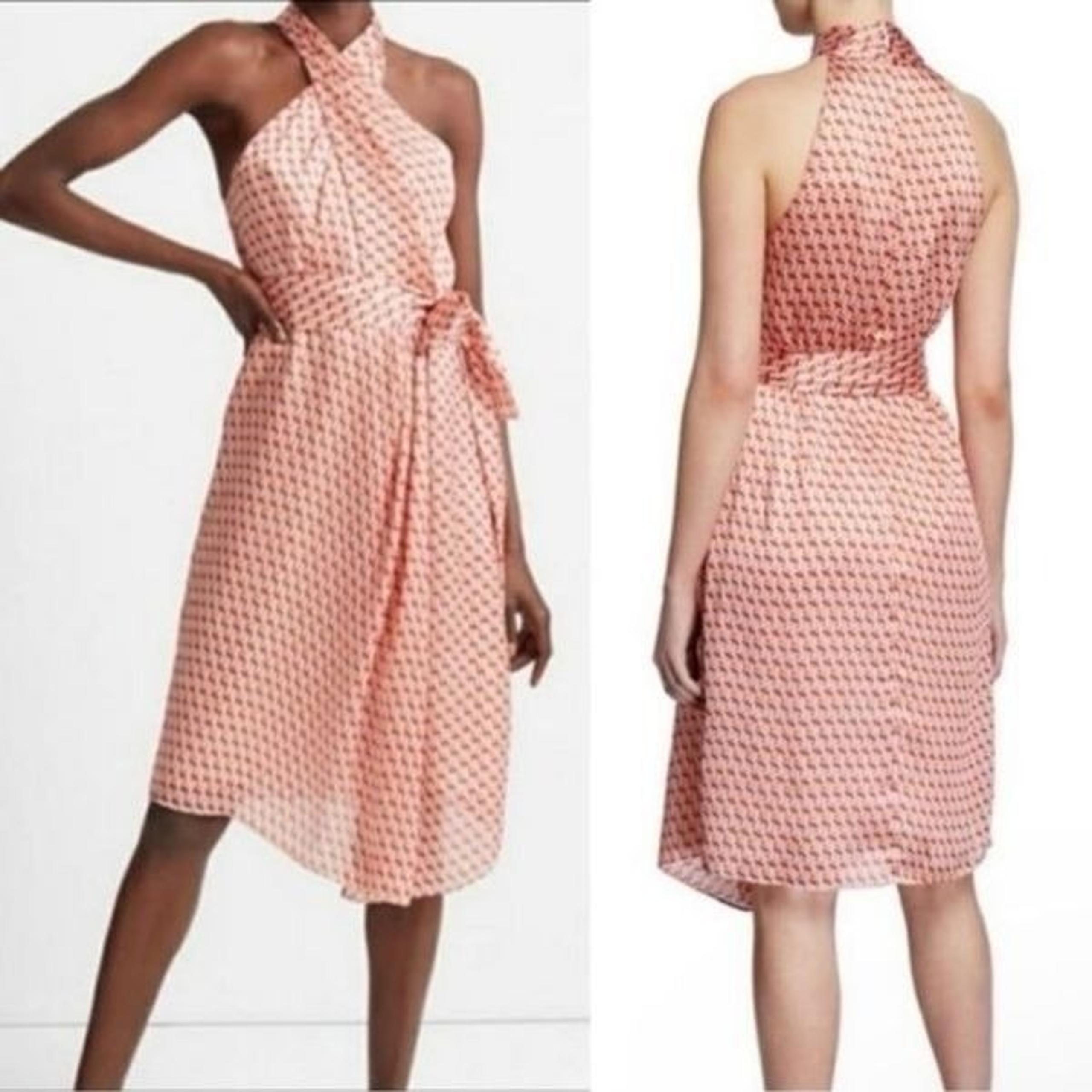 CLUB MONACO | Bizbee Halter Belted Floral Midi Dress Women’s Size 2