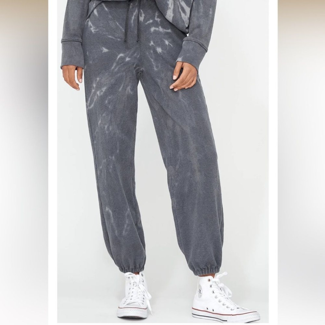 Lacausa Women S Slater Sweatpant Jogger Dark Gray Tie Dye