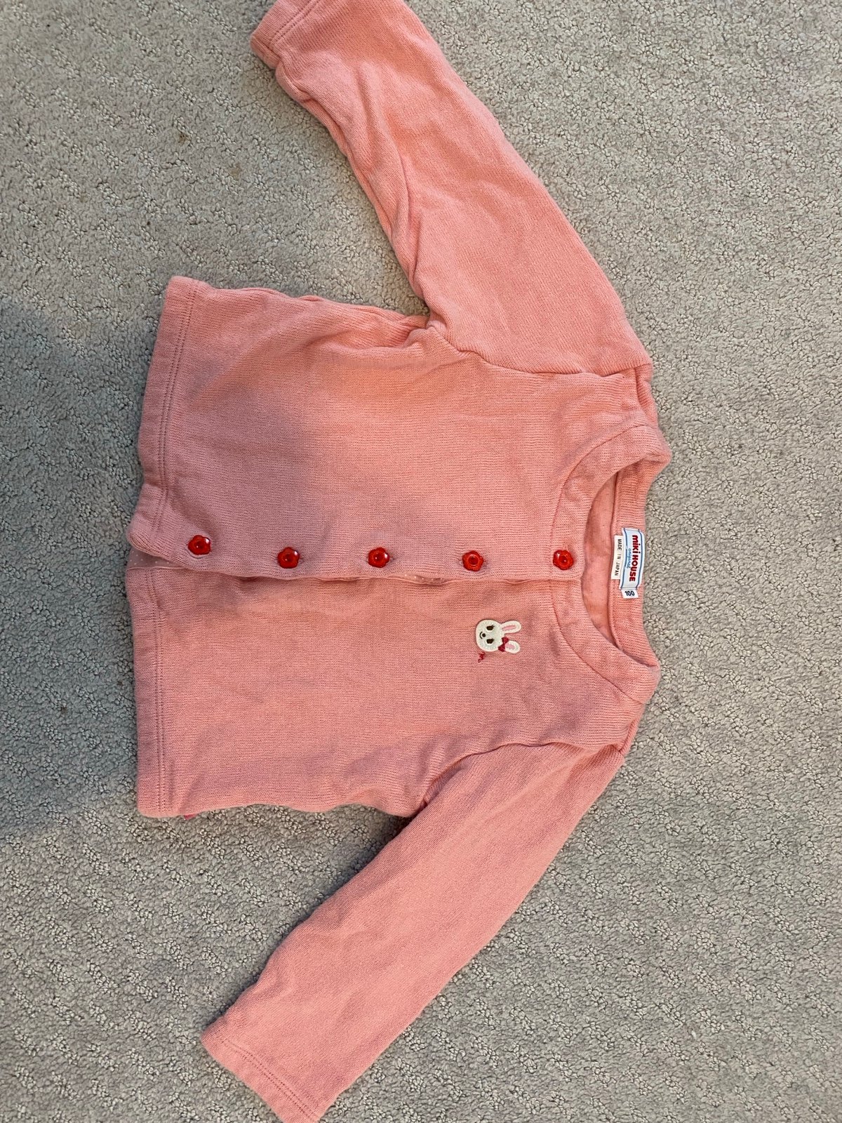 Mikihouse toddler girl sweater jacket