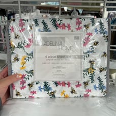Spring Bee Floral Bed Sheet Set FULL