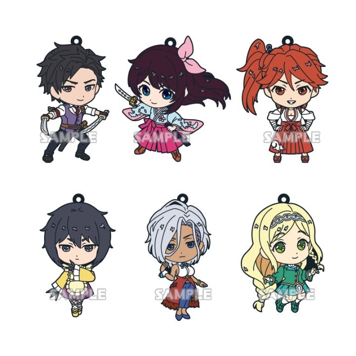 Sakura Wars Rubber Mascot Strap FULL SET