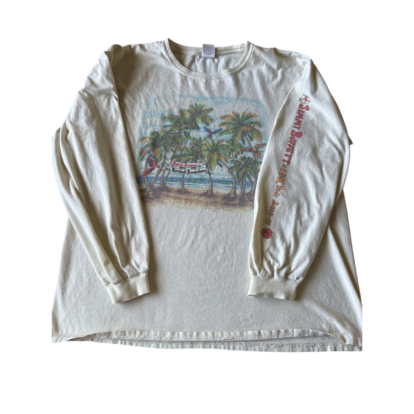 Jimmy Buffet Longsleeve IDK Tour 2016-2017 Concert Tshirt