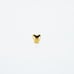 Solid 14kt gold nose piercing with an all gold heart mark 14k New
