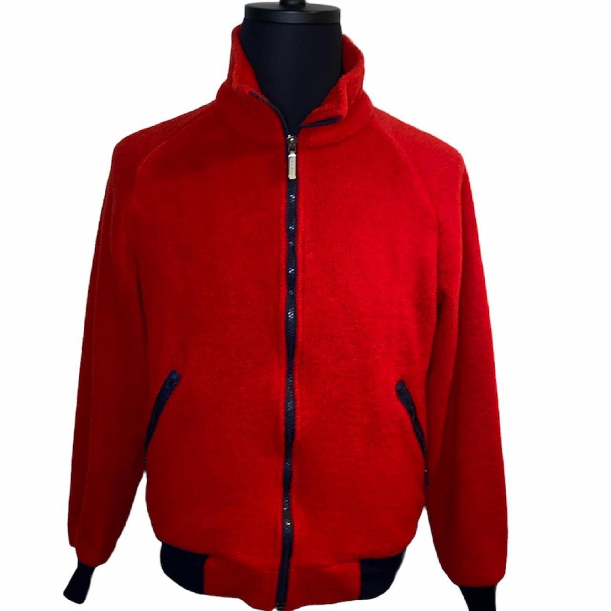 Vintage LL BEAN Fleece Jacket Mens Size M Full Zip Up