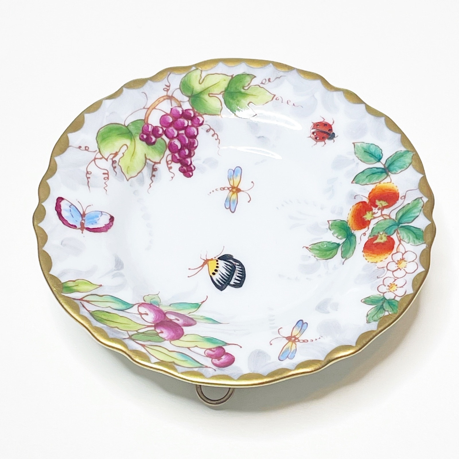Limoges Box Mini Plate Hand Painted Porcelain Trinket