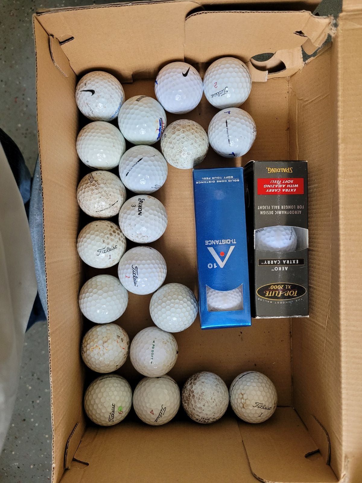 Golf Balls Pro V ones and assorted