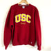 USC Trojans Embroidered Russell Athletic Dad Pullover Sweater Size Medium