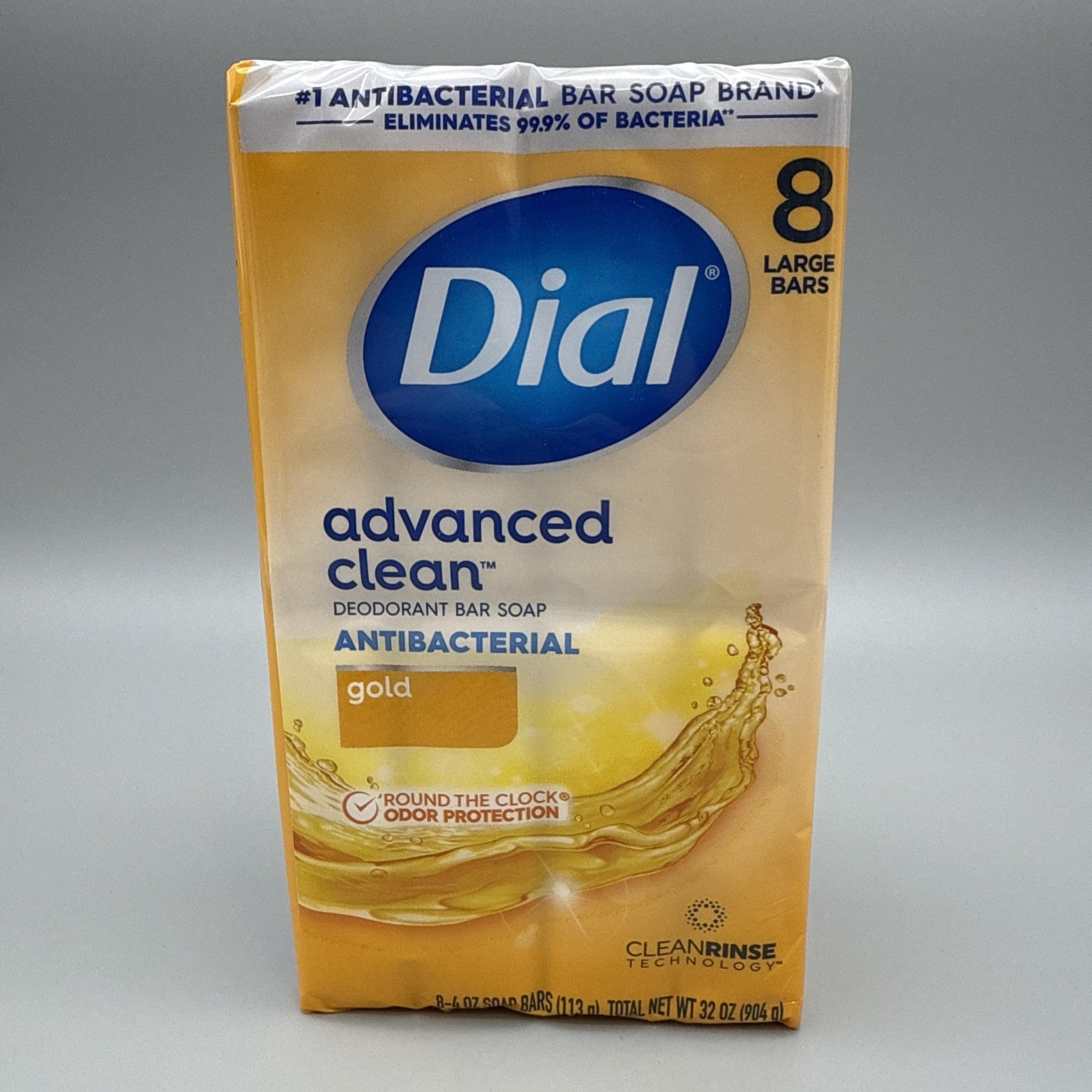 Dial Bar Gold Antibacterial Deodorant Soap 4 OZ Ea - 8 BARS