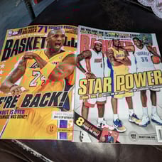 Vintage LeBron James rookie Rolodex magazine's Beckett