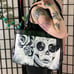 Felicity Large Bag | Lowbrow Tattoo Sugar Skull Art Black and White Purse