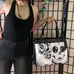 Felicity Large Bag | Lowbrow Tattoo Sugar Skull Art Black and White Purse