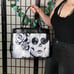 Felicity Large Bag | Lowbrow Tattoo Sugar Skull Art Black and White Purse
