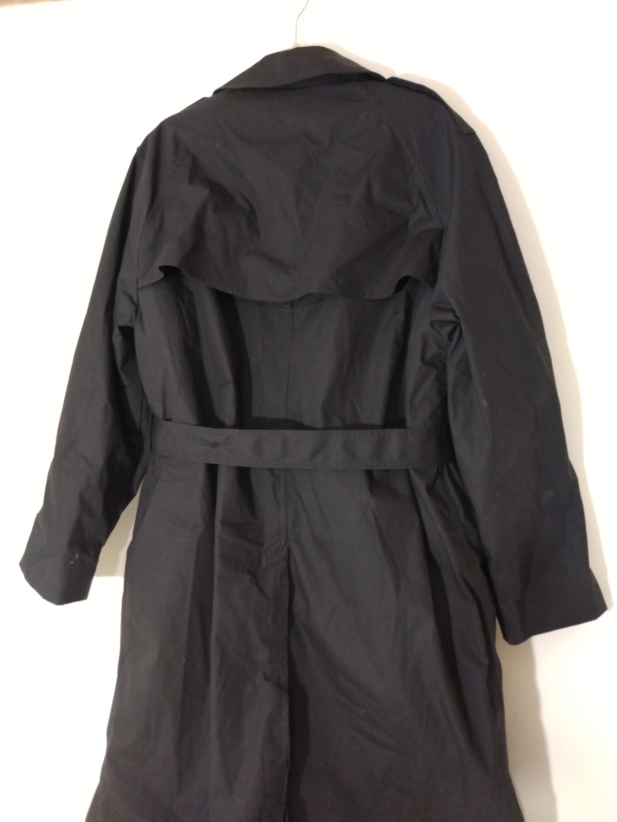 U.S. Army Black Poly/Cotton All Weather Trench Coat