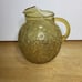 VTG Set Anchor Hocking Amber Lido Milano Honey Gold Pitcher and 10 Glasses