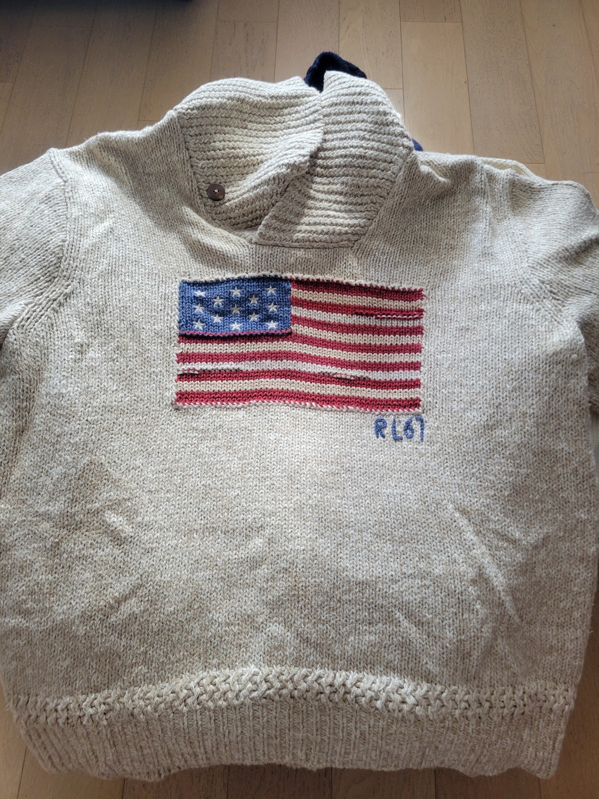 Polo Ralph Lauren Flag Sweater Sz L