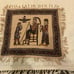 Hand-Printed Wall Hanging Tablecloth 100% Cotton Hand-Made 17 x 17 Multi Color