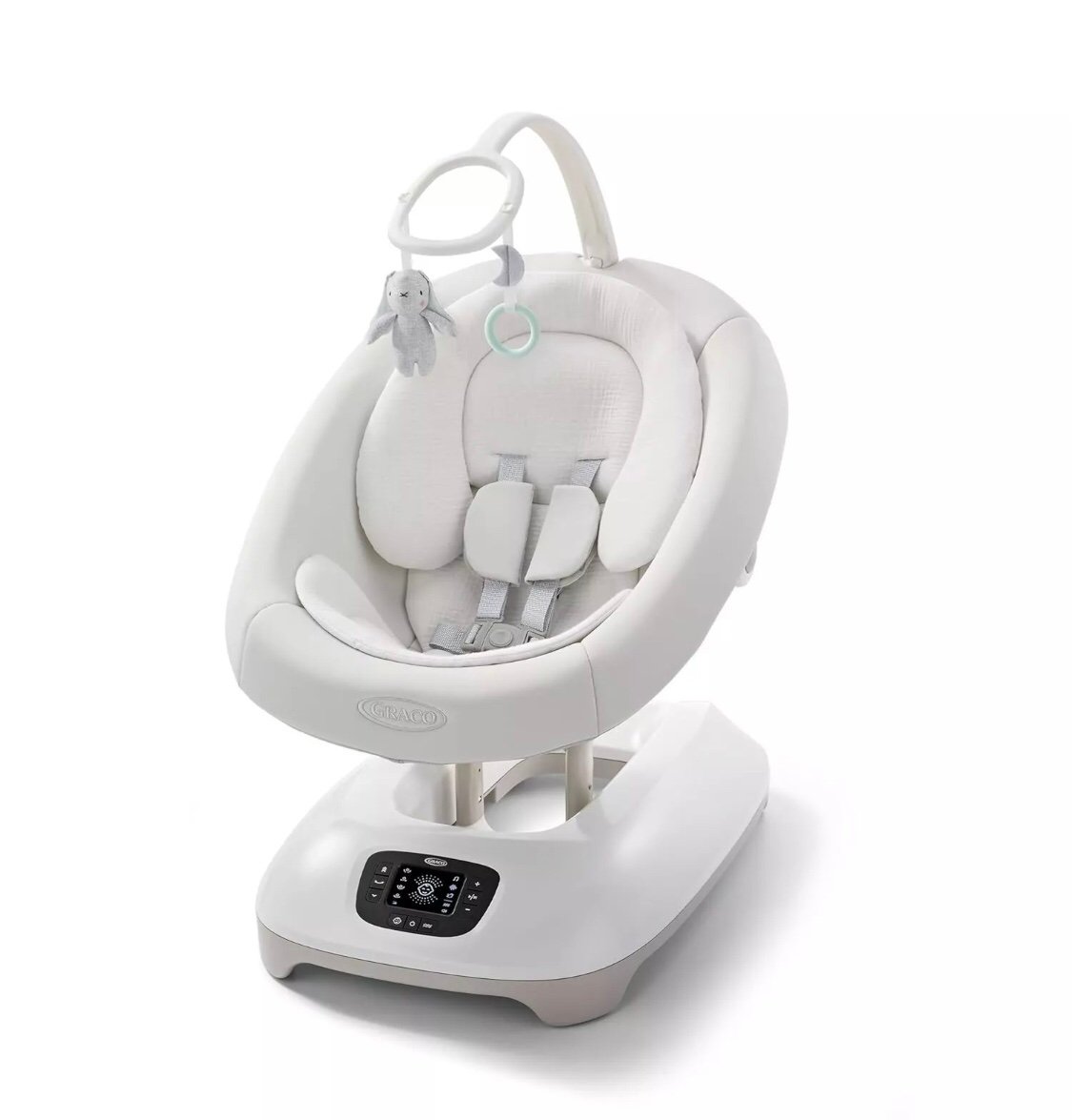 Graco - SmartSense Swing with Cry Detection Technology Soft Cotton Seat Adjust
