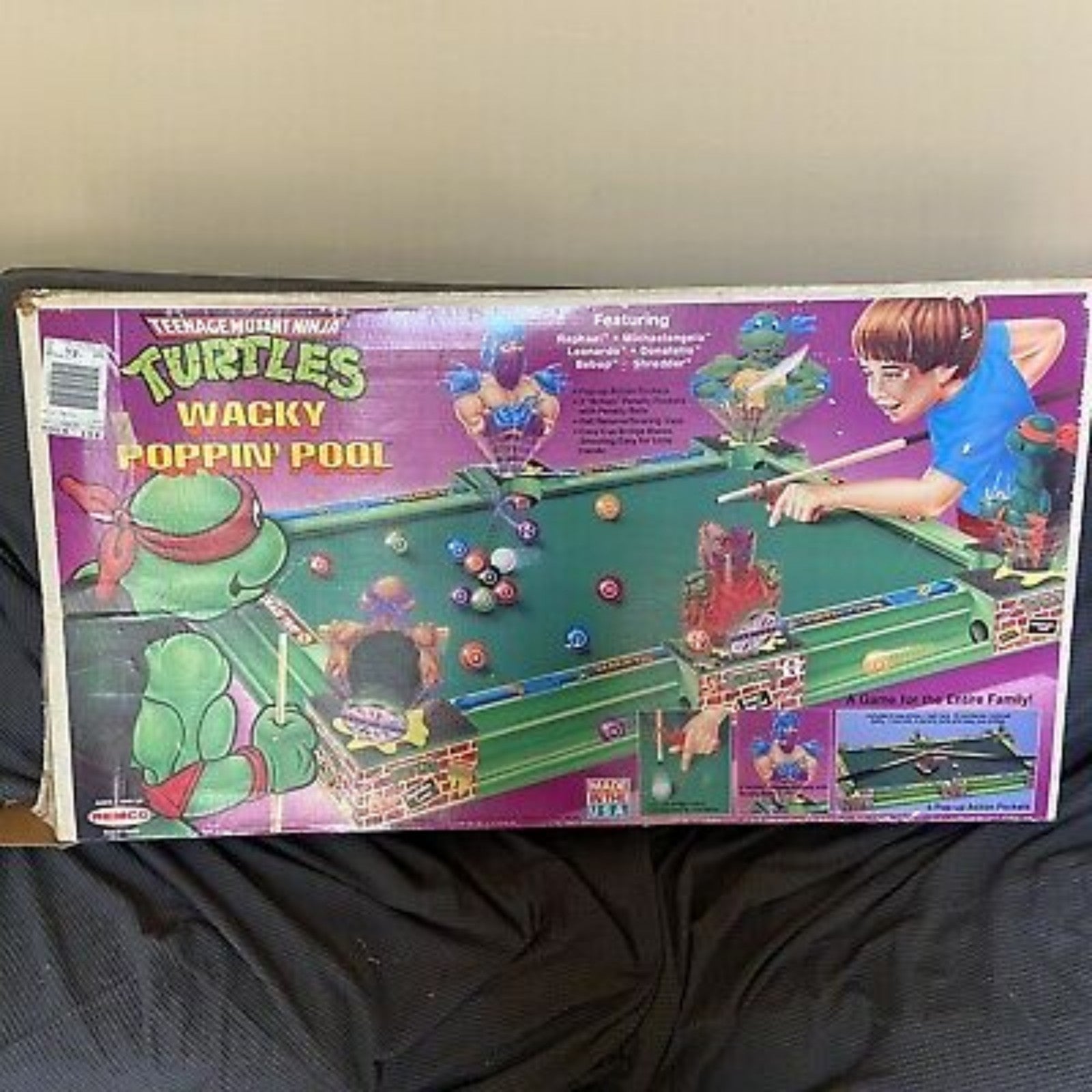 Remco tmnt turtles wacky Poppin pool table ultra rare!!!