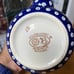 Pottery Beautiful handmade Polish teapot in cobalt blue decorated with cups