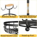 SAYZH 2-Tier Fruit Basket Bowl Vegetable Storage with Dual Banana Tree Hanger a