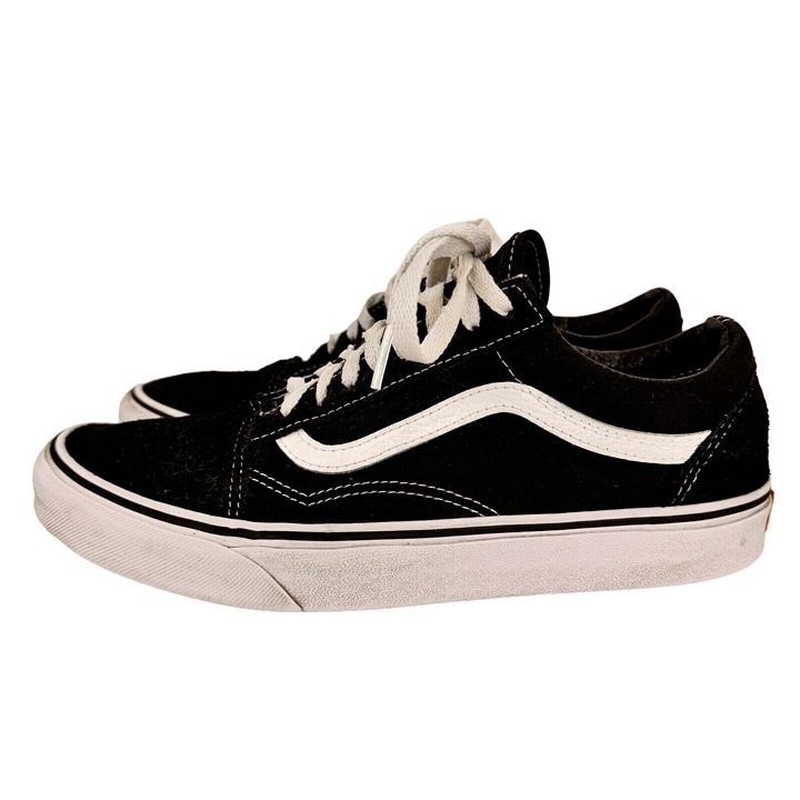 Vans Off The Wall Black Lace Up Sneakers Low Top Suede Upper Size M8 / W9.5