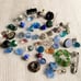 Group of 50+ Vintage Glass Buttons Grab Bag