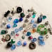 Group of 50+ Vintage Glass Buttons Grab Bag