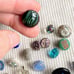 Group of 50+ Vintage Glass Buttons Grab Bag