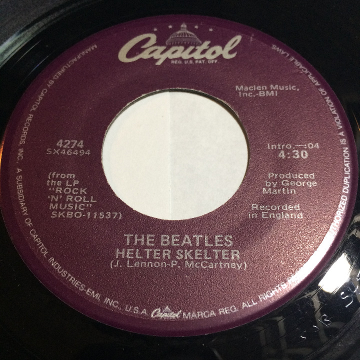 The Beatles 45 Helter Skelter Got To Get You Into My Life Vtg Record