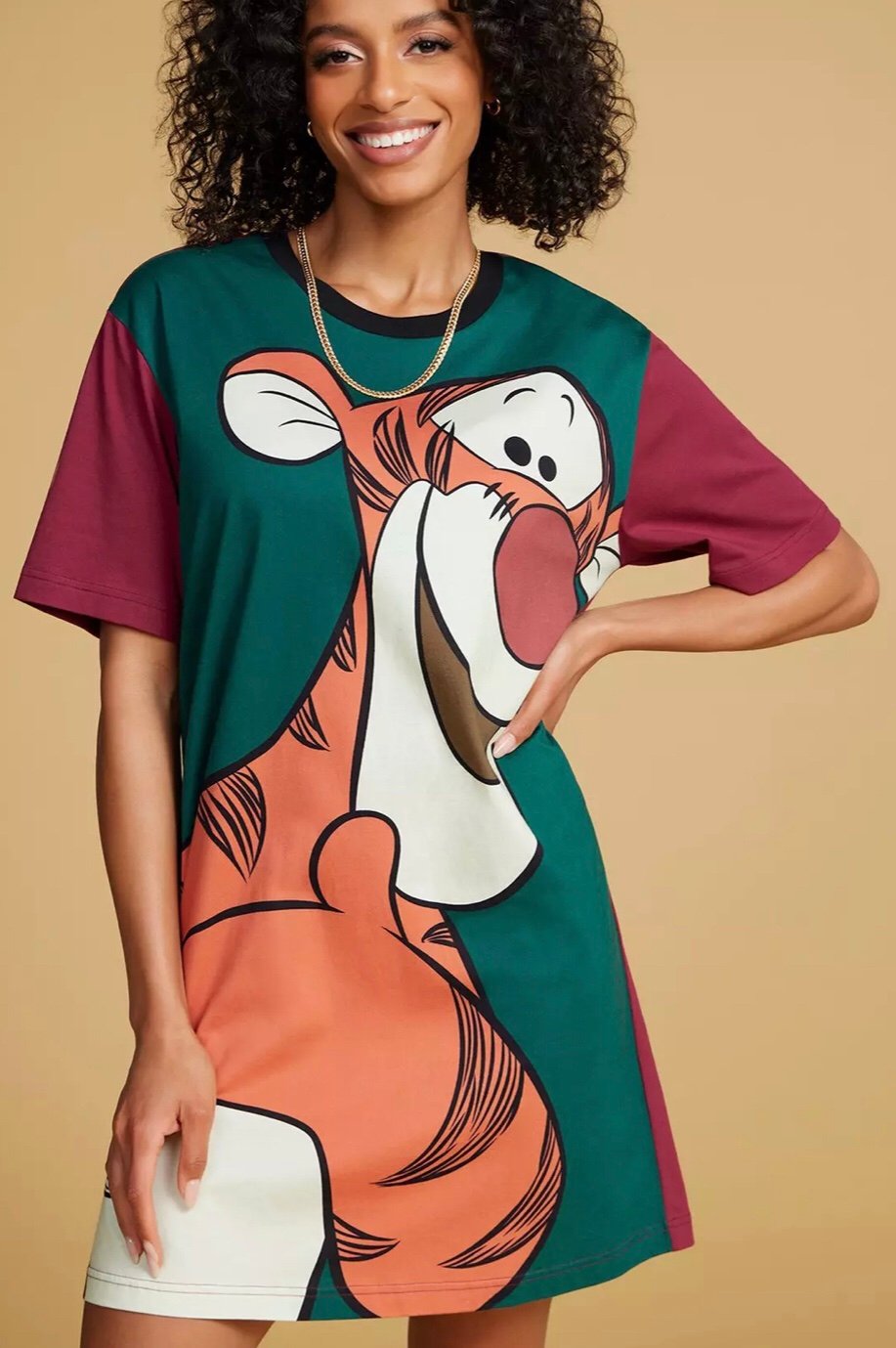 Disney Winnie the Pooh Tigger Oversized T-Shirt Dress