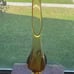 Vintage Fat Amber Viking 6 Pedal Swung Vase