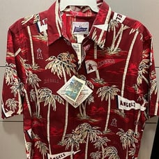 NEW - Vintage Reyner Spooner MLB LA Angels Aloha Shirt -L