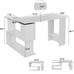 Expandable corner office computer desk movable workstation L shaped