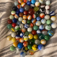 Vintage collectable toy marble lot akro peltier mix