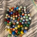 Vintage collectable toy marble lot akro peltier mix