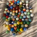 Vintage collectable toy marble lot akro peltier mix