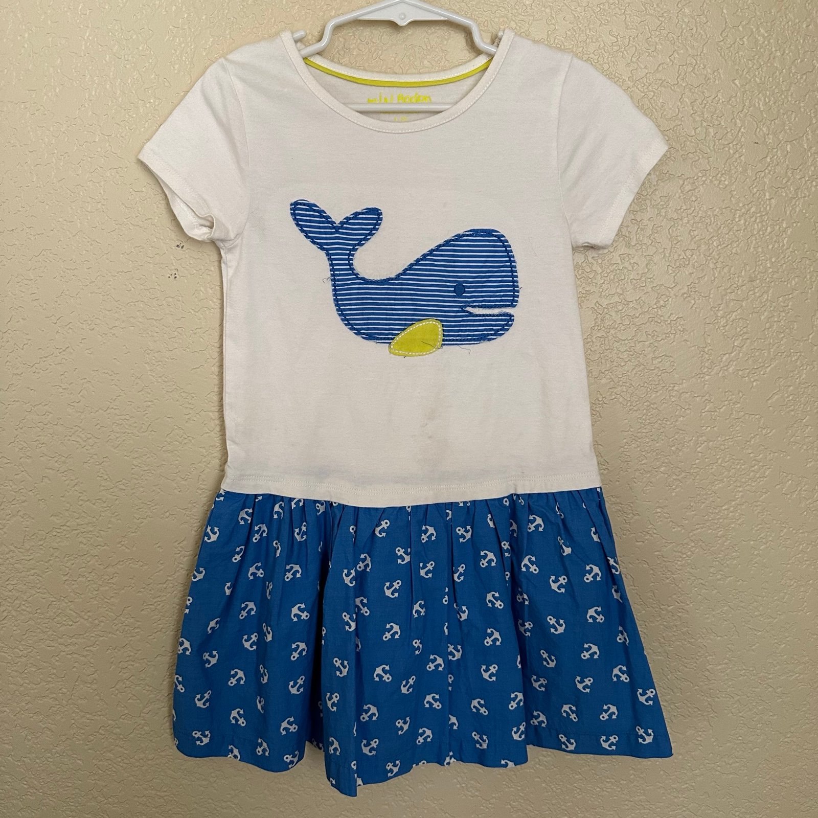 Mini Boden whale dress 4/5
