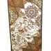 Vintage Oscar De La Renta Brown Green Botanical Floral Hand Rolled Silk Scarf