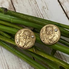 Rare Swank Jurojin God Fortune Cufflinks