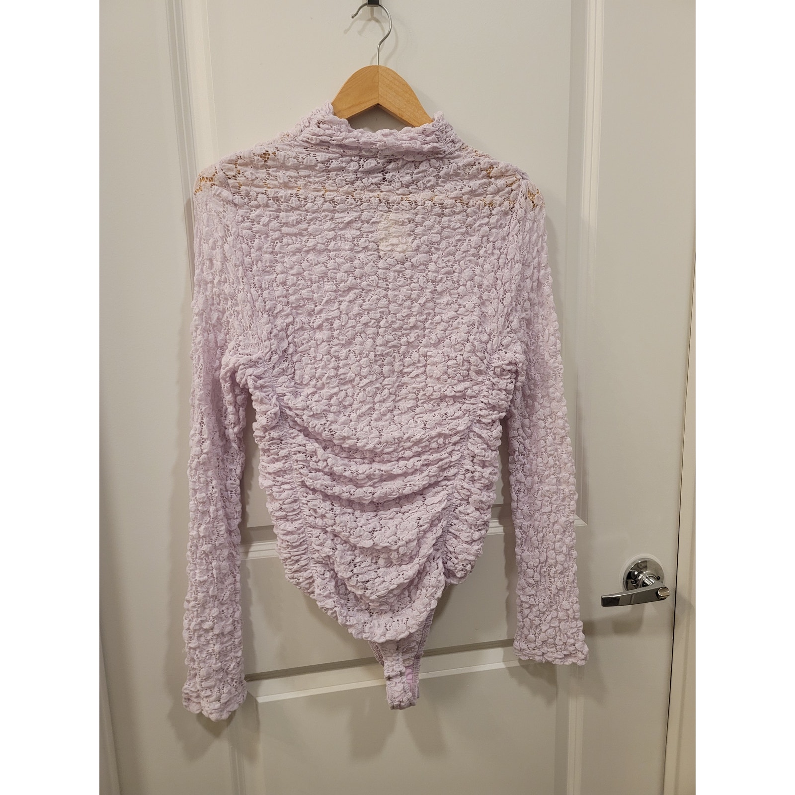 Free People Day & Night Lace Bodysuit In Orchid Ice