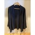 Kavita Sweater Open Front Cardigan Women's Small Black Relaxed Cotton Blend